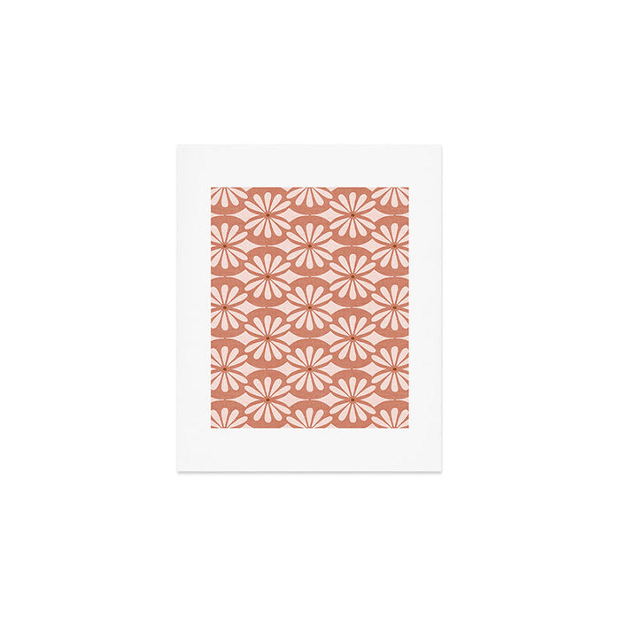 Solstice Boho Geometric Terra Cotta Blush Art Print Gallery Image 1