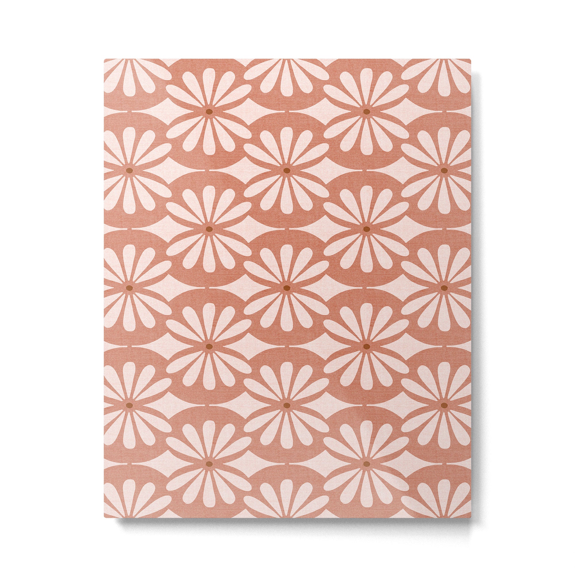 Solstice Boho Geometric Terra Cotta Blush Metal Print Gallery Image 6
