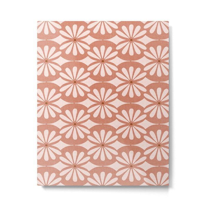 Solstice Boho Geometric Terra Cotta Blush Metal Print Gallery Image 1