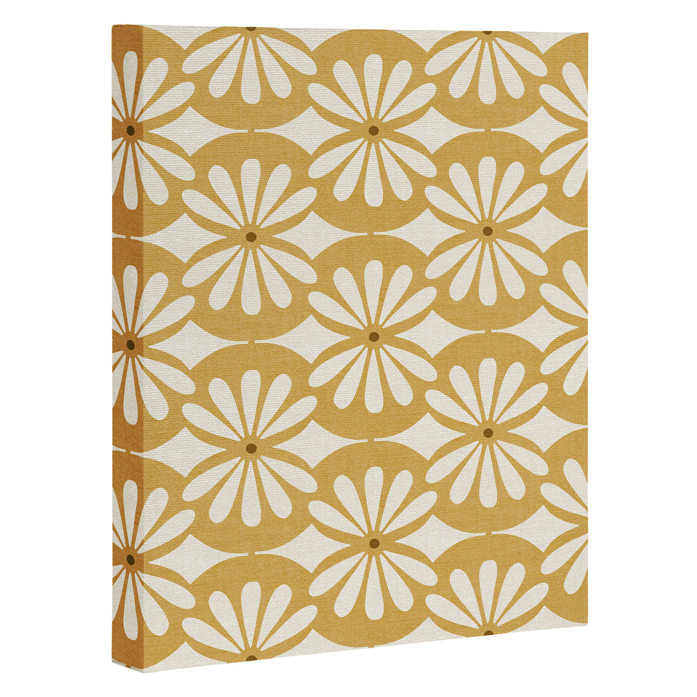 Solstice Boho Geometric Goldenrod Canvas Print