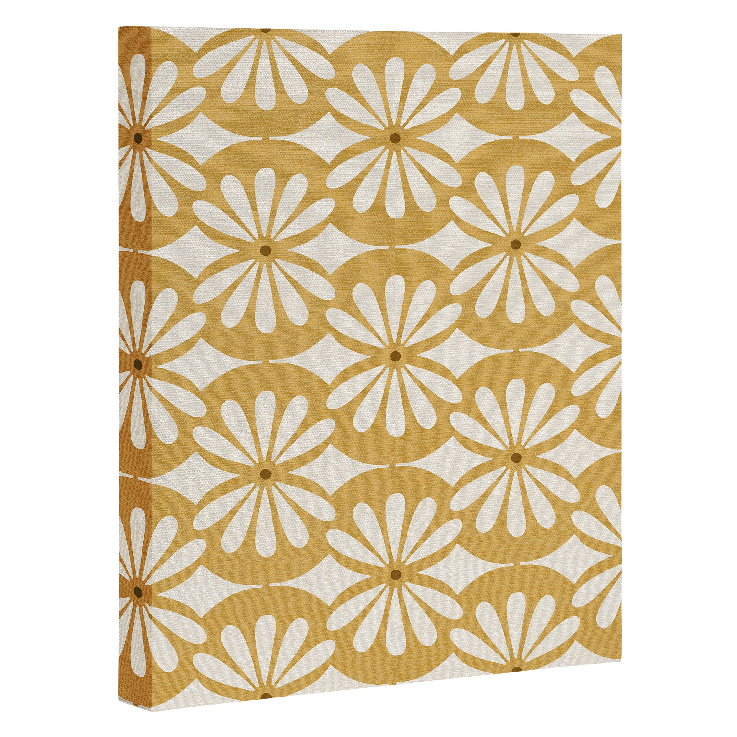 Solstice Boho Geometric Goldenrod Canvas Print