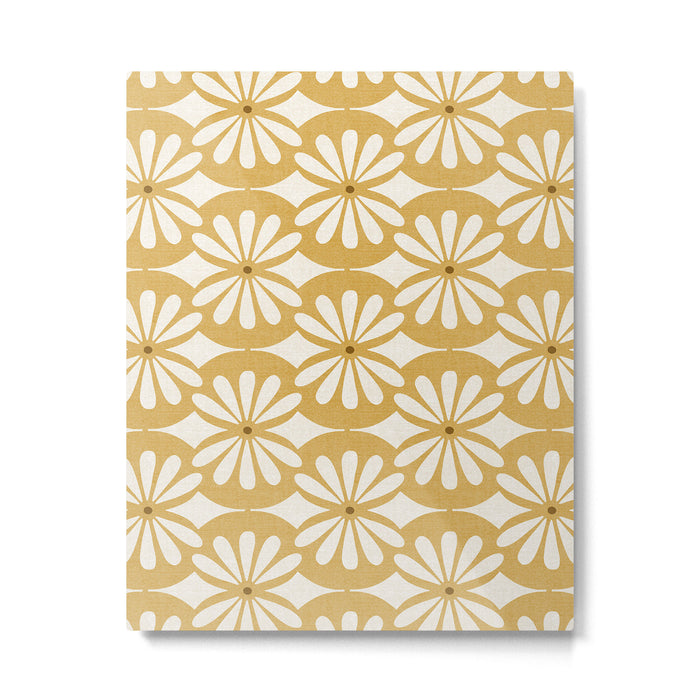 Solstice Boho Geometric Goldenrod Metal Print Gallery Image 1