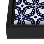 Starburst - Navy Framed Canvas Print Gallery Image 3