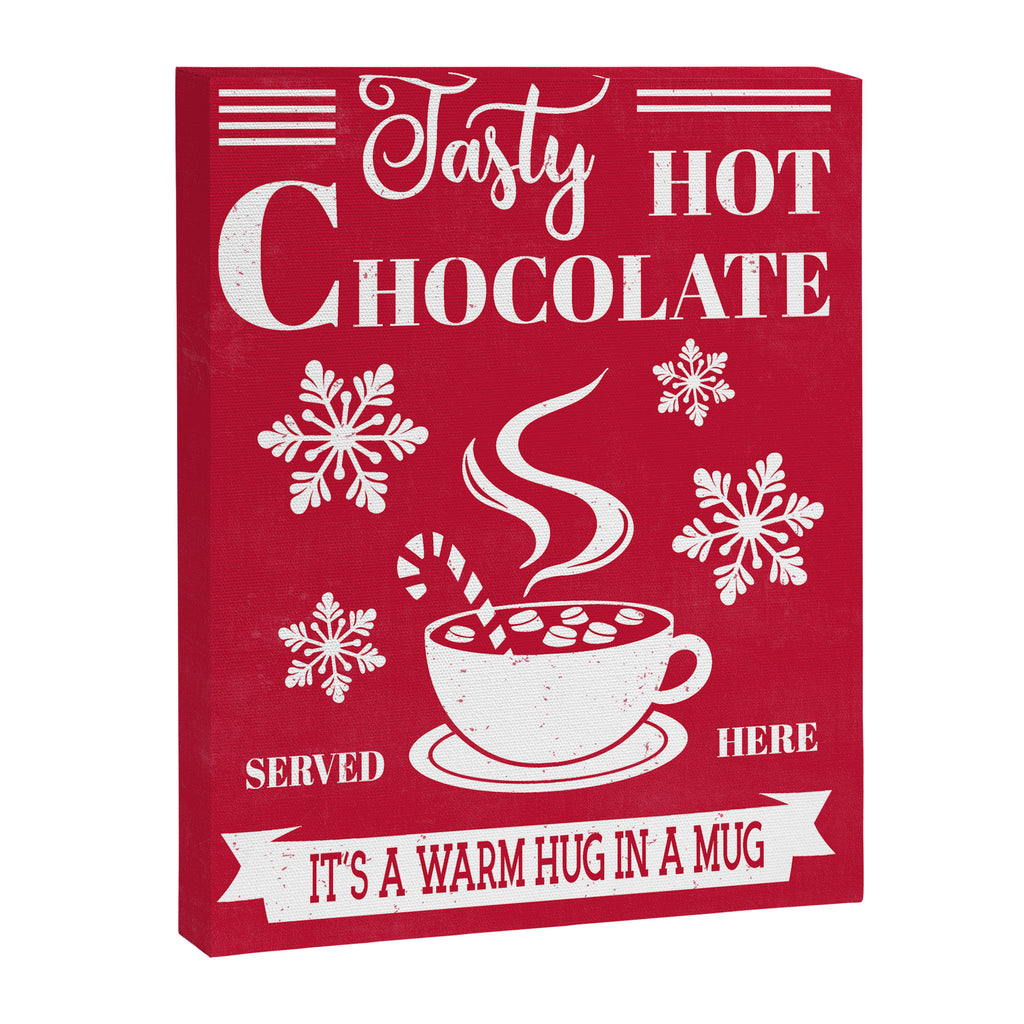 Tasty Hot Chocolate Red Canvas Print Gallery Image 6