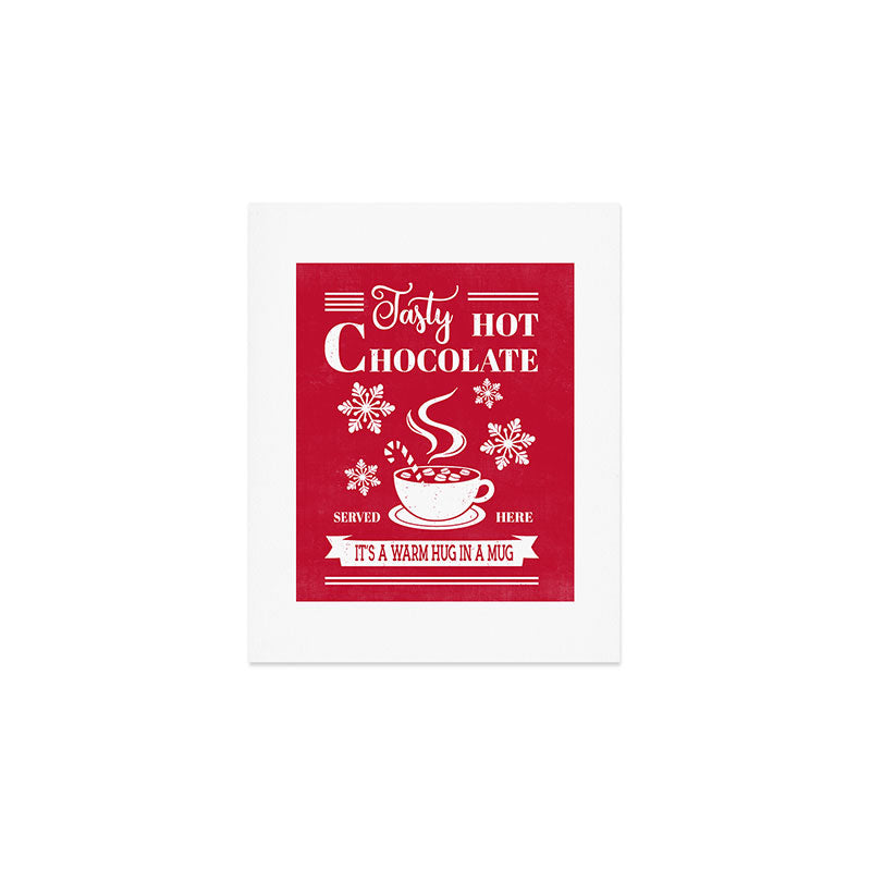 Tasty Hot Chocolate Red Art Print Gallery Image 1