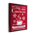Tasty Hot Chocolate Red Framed Canvas Print Gallery Image 2
