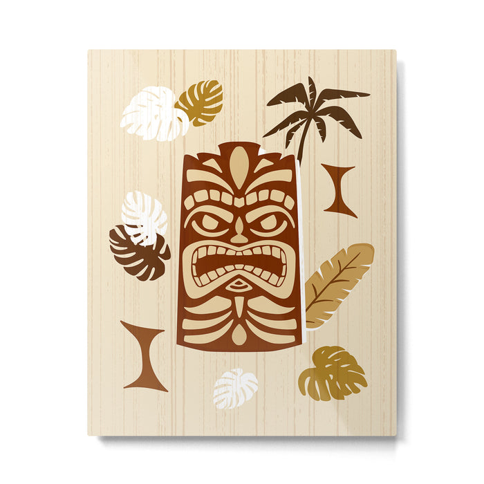 Tiki Time Brown Metal Print Gallery Image 1