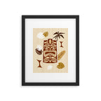 Tiki Time Brown Framed Art Print Gallery Image 5