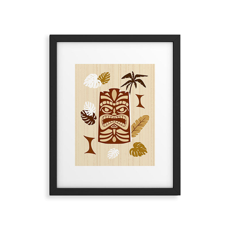 Tiki Time Brown Framed Art Print Gallery Image 5