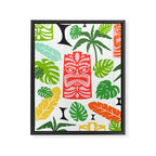 Tiki Time Multi Framed Canvas Print Gallery Image 3