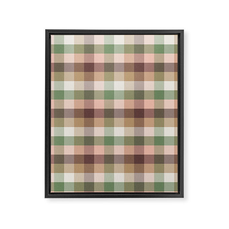 Timberland Gingham Plaid Cozy Heirloom Multi Framed Canvas Print Gallery Image 8