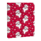 'Tis The Season Retro Santa Red White Pattern Canvas Print Gallery Image 8