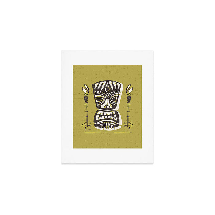 Tropical Tiki Green Art Print Gallery Image 1