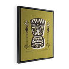 Tropical Tiki Green Framed Canvas Print Gallery Image 2