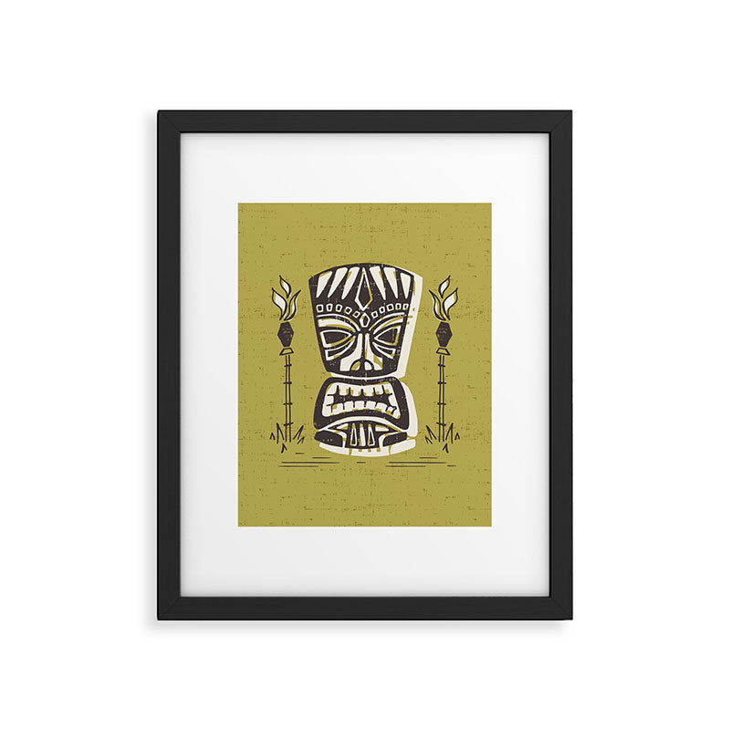 Tropical Tiki Green Framed Art Print Gallery Image 5