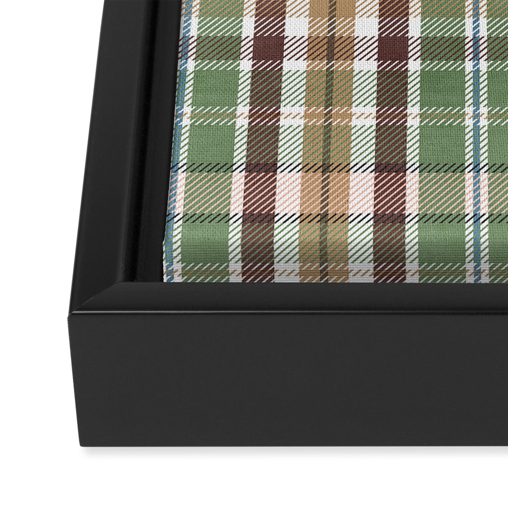 Wilderness Plaid Cozy Heirloom Multi Framed Canvas Print Gallery Image 3