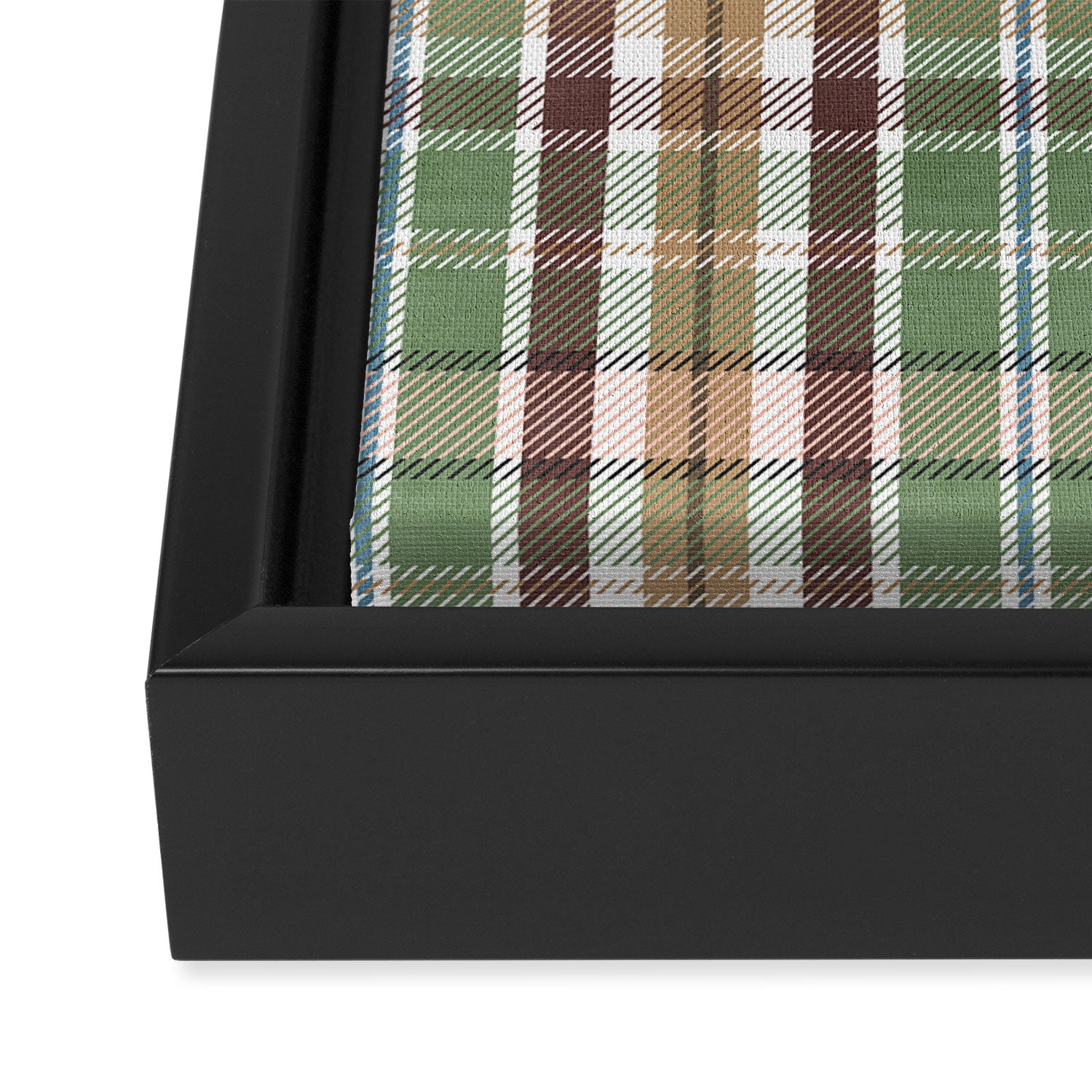 Wilderness Plaid Cozy Heirloom Multi Framed Canvas Print Gallery Image 3