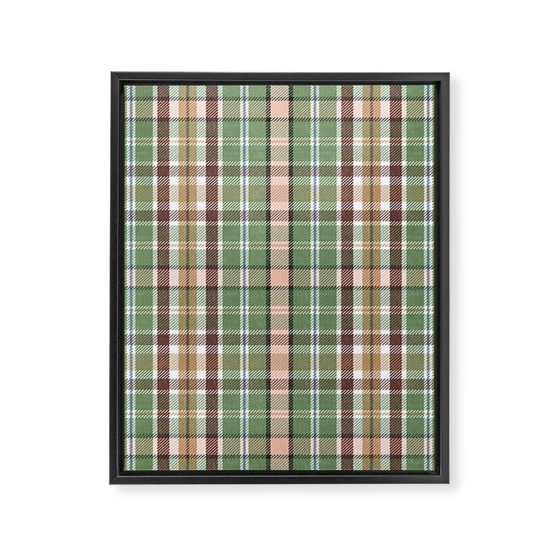 Wilderness Plaid Cozy Heirloom Multi Framed Canvas Print Gallery Image 8