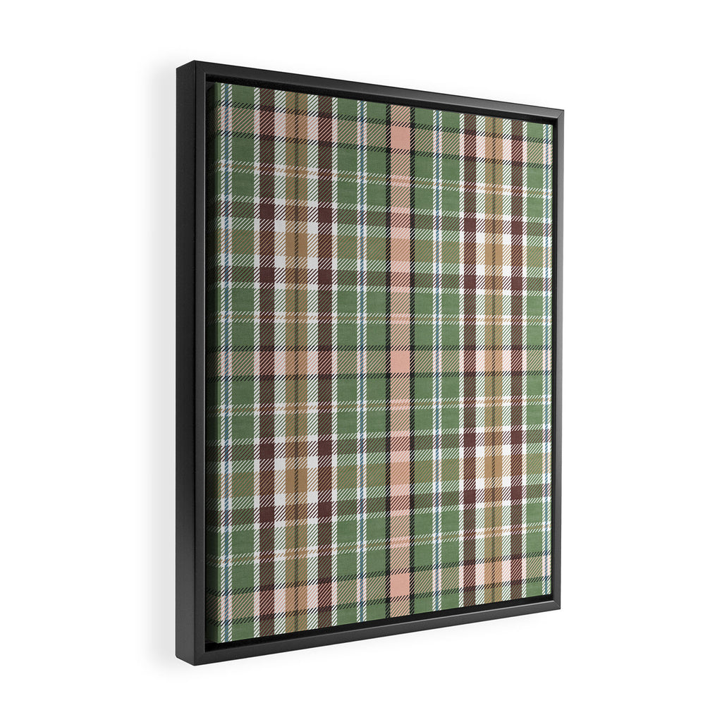 Wilderness Plaid Cozy Heirloom Multi Framed Canvas Print Gallery Image 2
