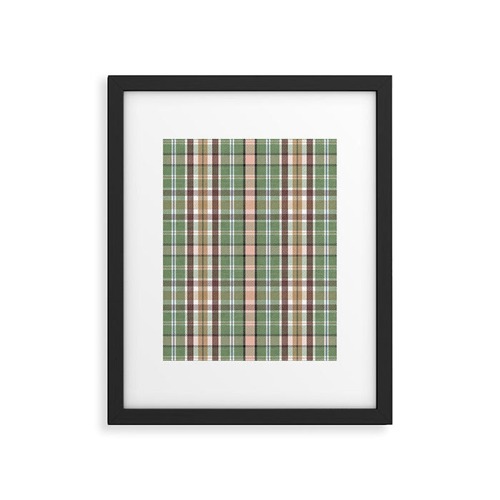 Wilderness Plaid Cozy Heirloom Multi Framed Art Print Gallery Image 1