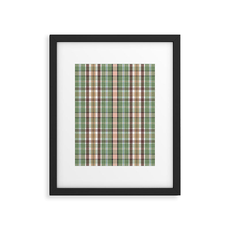 Wilderness Plaid Cozy Heirloom Multi Framed Art Print Gallery Image 6