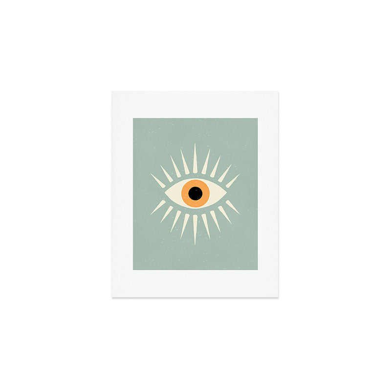Yellow Eye Art Print Gallery Image 1