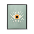 Yellow Eye Framed Canvas Print Gallery Image 6