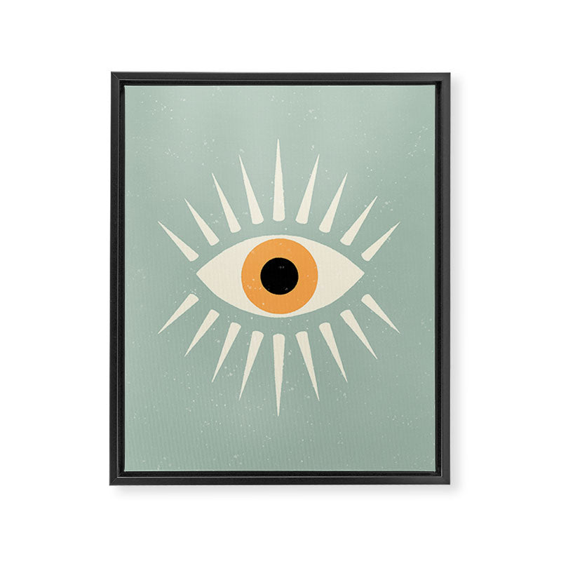 Yellow Eye Framed Canvas Print Gallery Image 6
