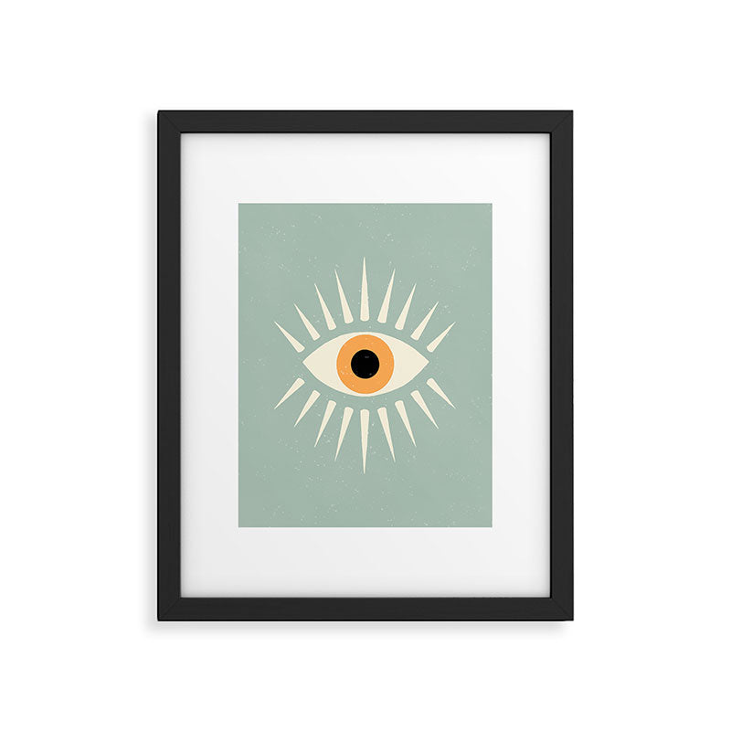Yellow Eye Framed Art Print