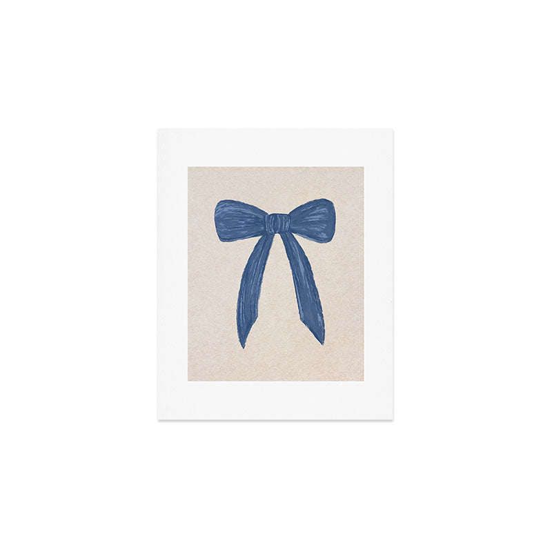 Blue Bow Art Print Gallery Image 1