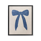 Blue Bow Framed Canvas Print Gallery Image 6