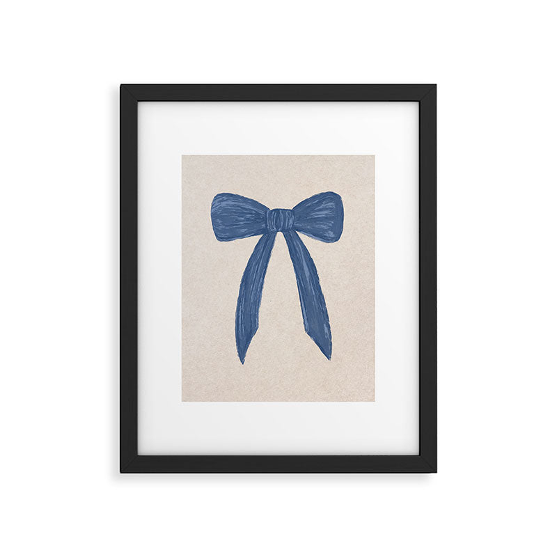 Blue Bow Framed Art Print Gallery Image 5
