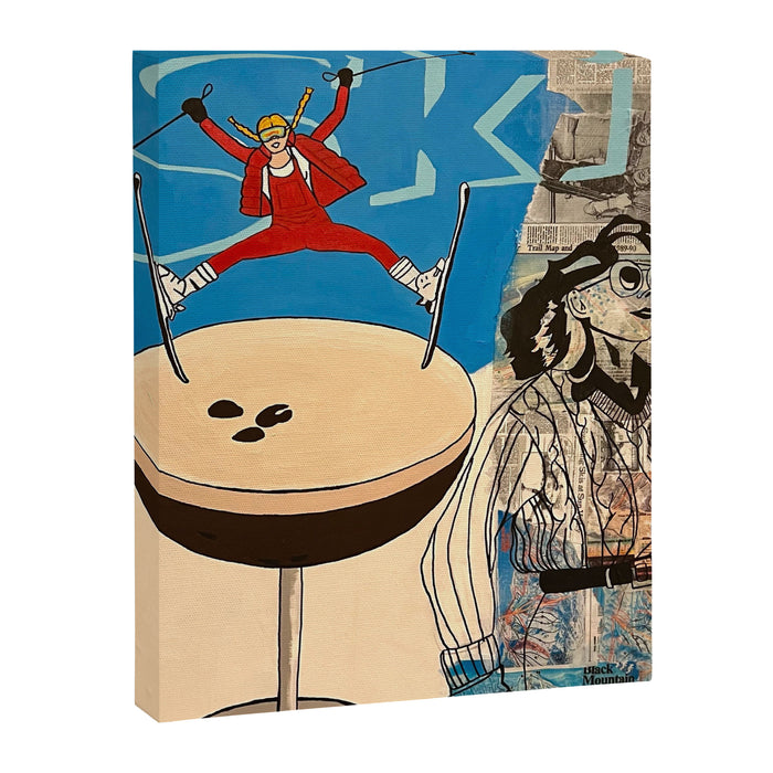 ski! painting Canvas Print Gallery Image 1