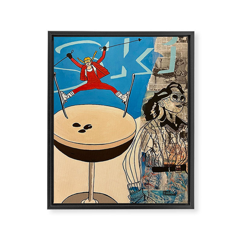 ski! painting Framed Canvas Print Gallery Image 6