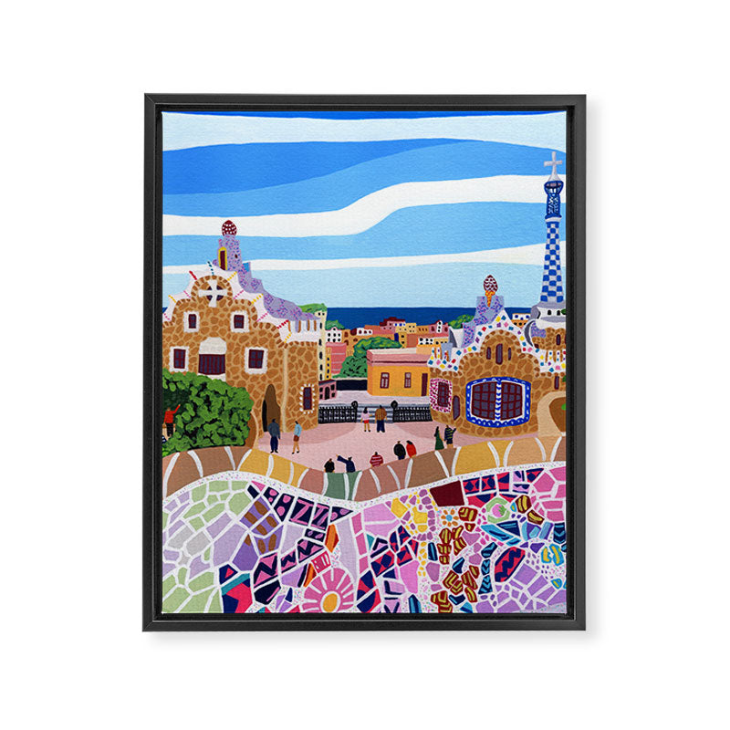 Barcelona, Spain Framed Canvas Print Gallery Image 6