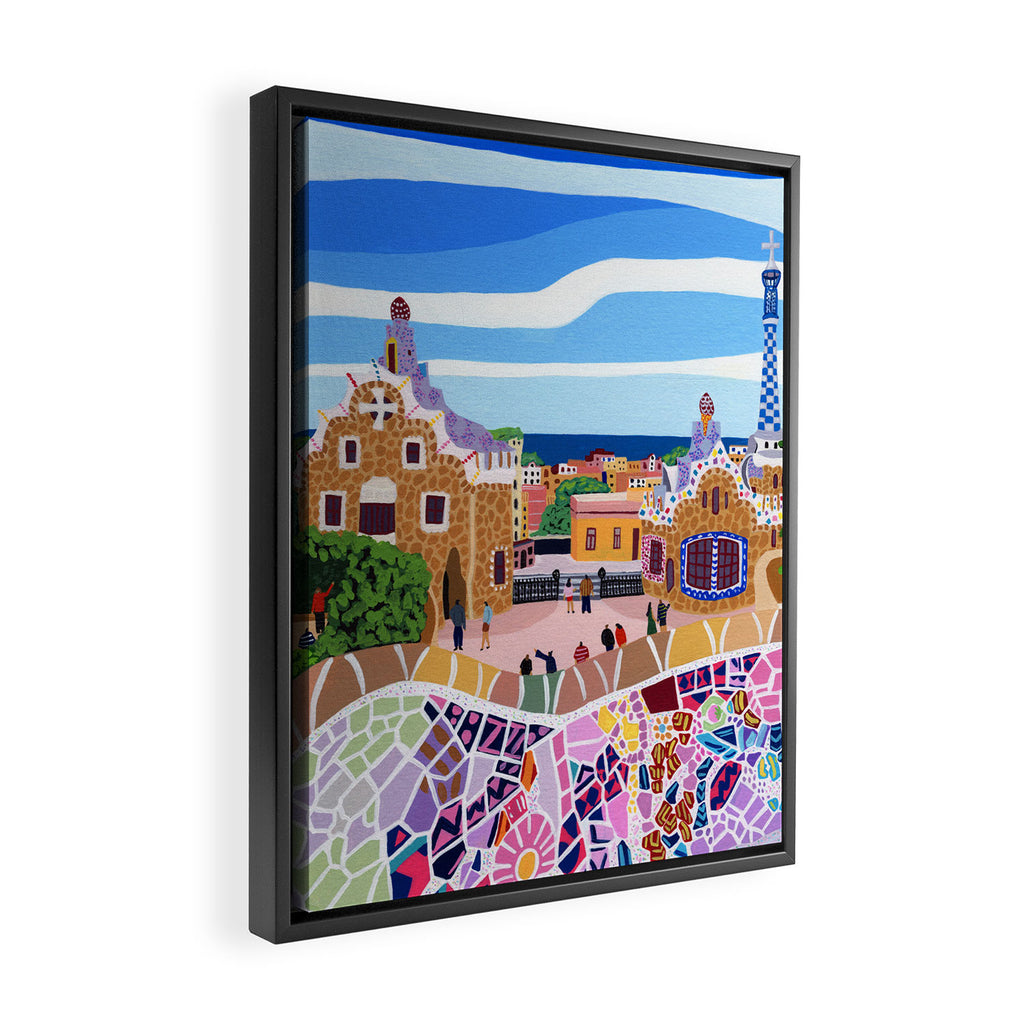 Barcelona, Spain Framed Canvas Print Gallery Image 2