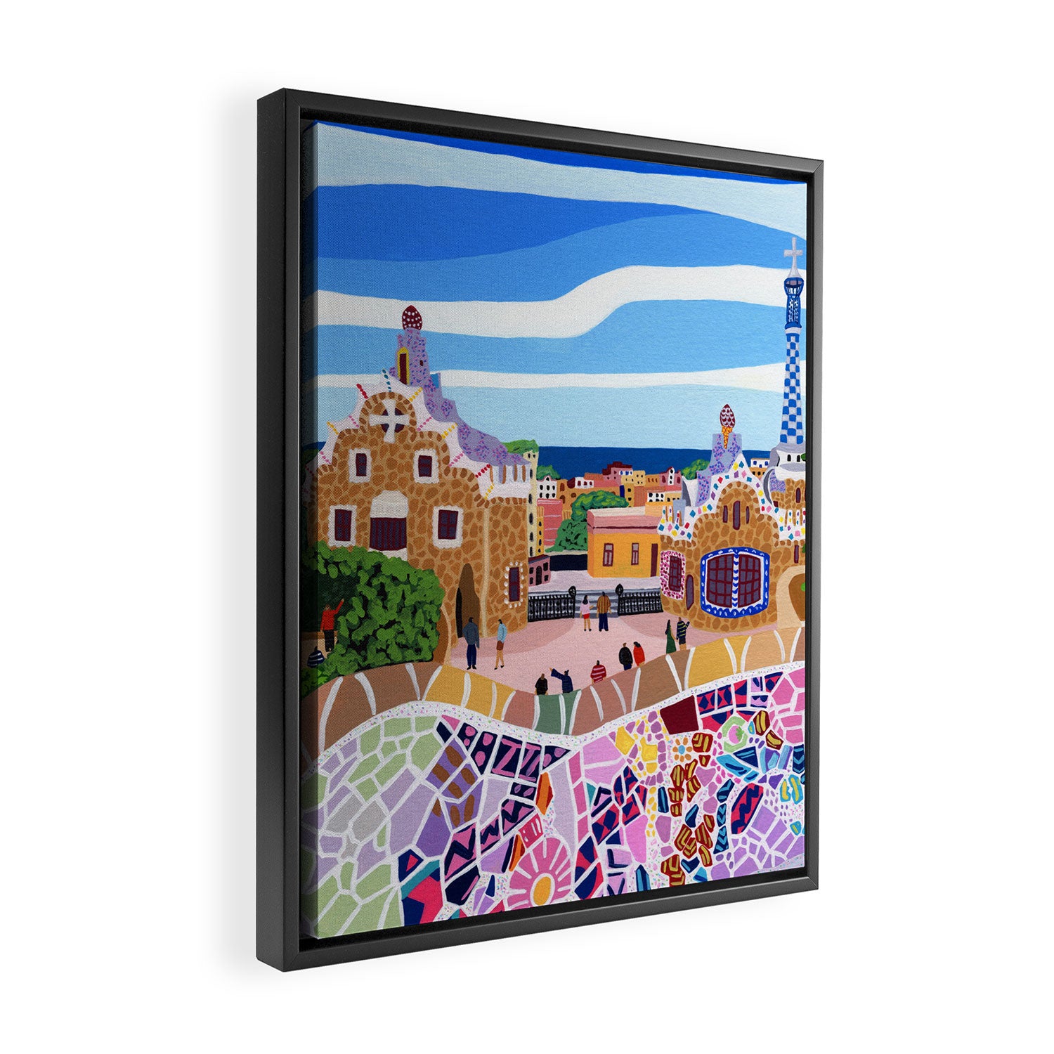 Barcelona, Spain Framed Canvas Print Gallery Image 2