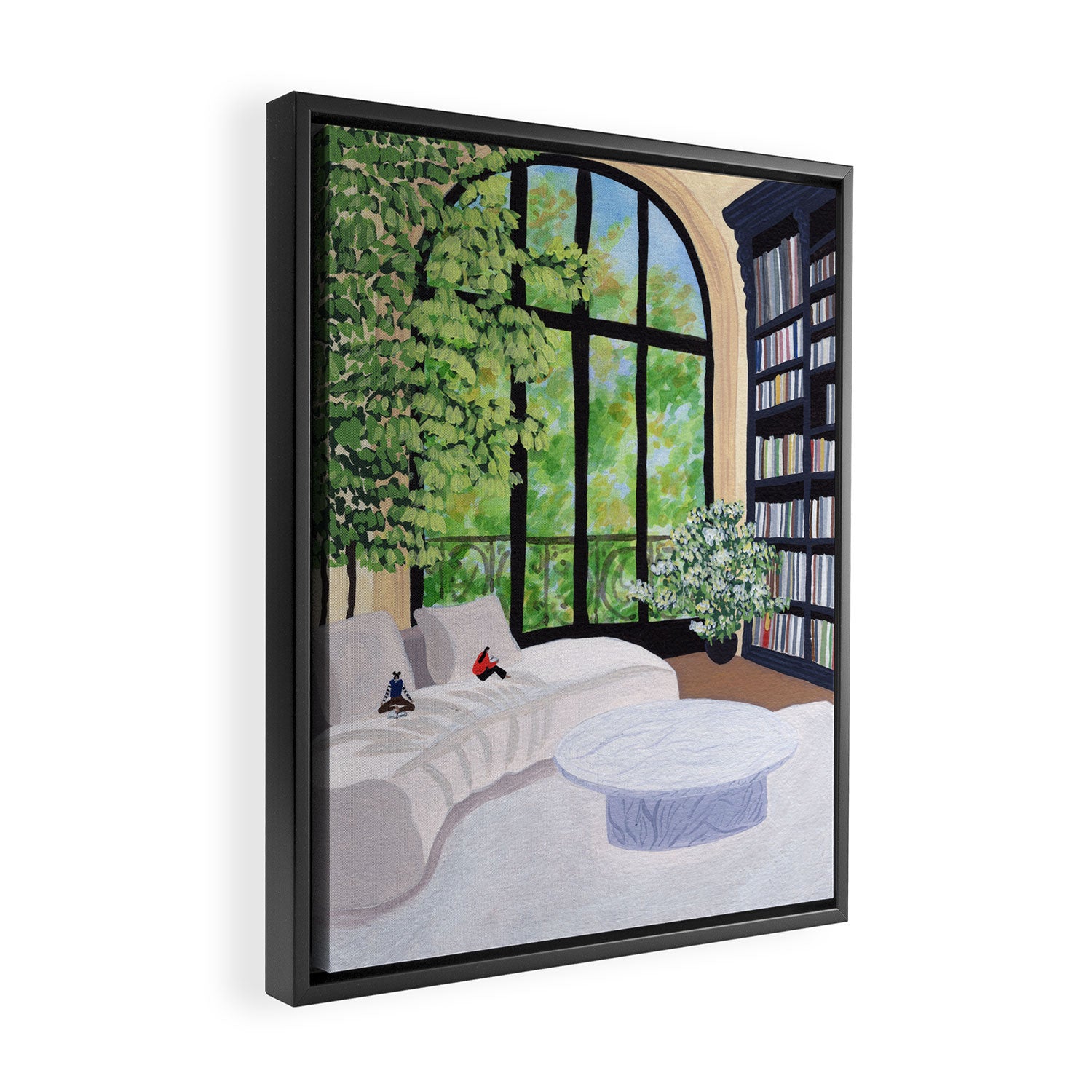 Cosy corner Framed Canvas Print Gallery Image 2