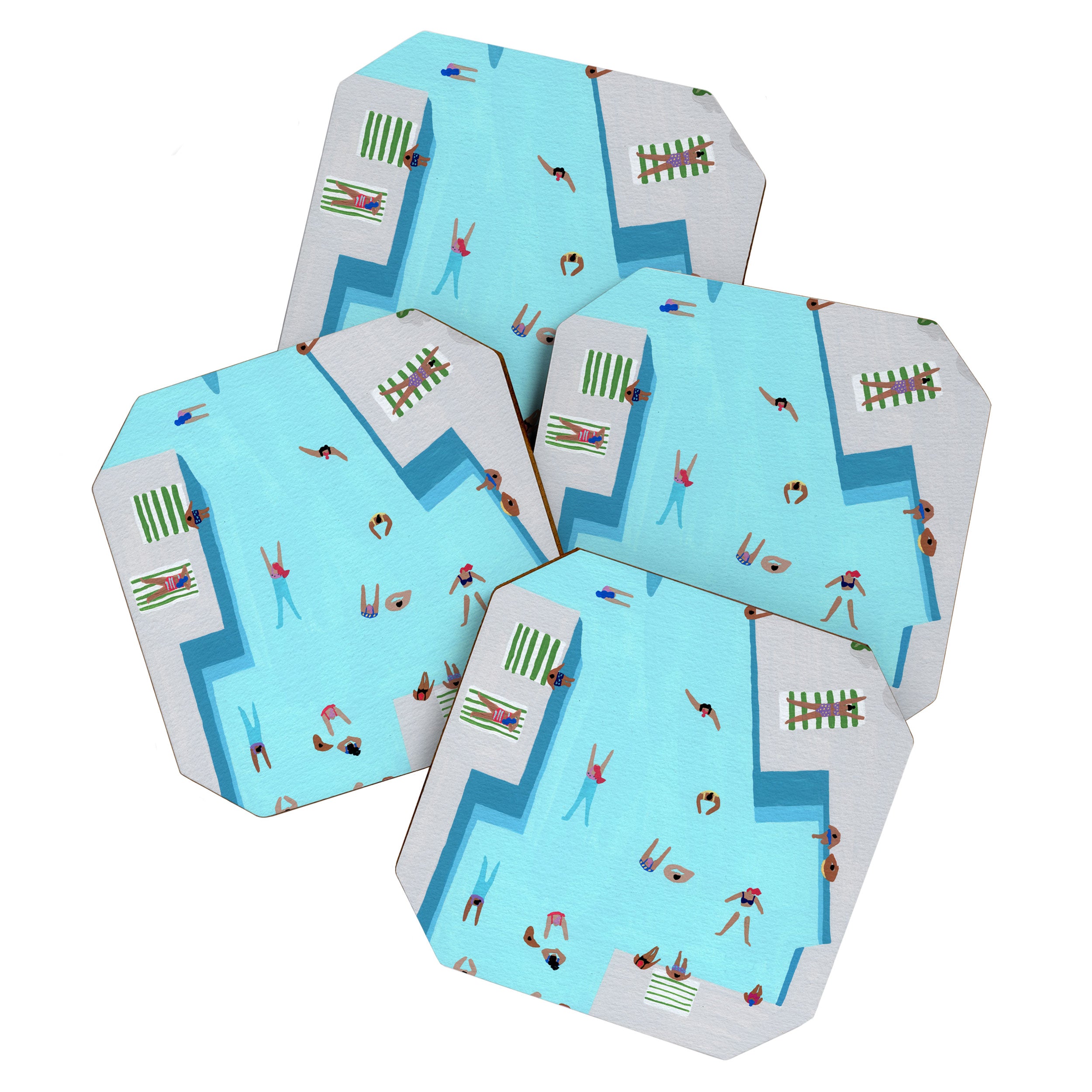 Crisp cut swim Coaster Gallery Image 1