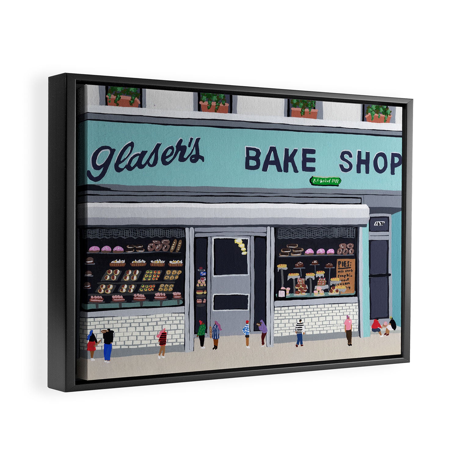 Glaser's bake shop Framed Canvas Print Gallery Image 6