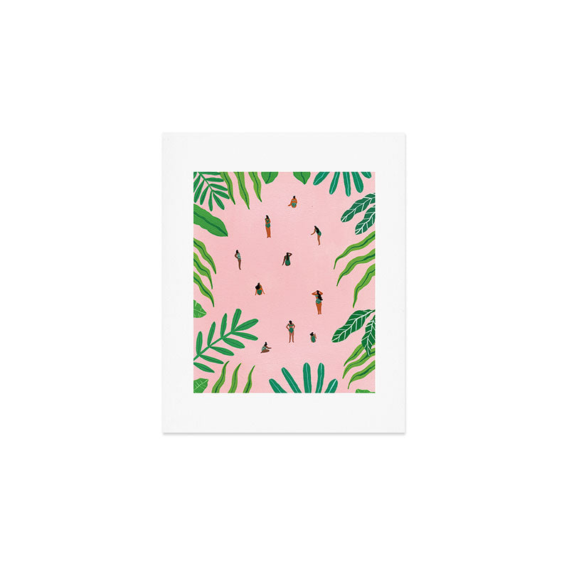Green swimsuit Art Print Gallery Image 1