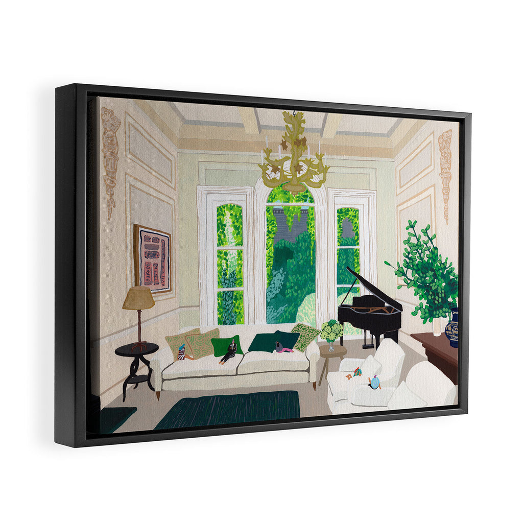 Pimlico house Framed Canvas Print Gallery Image 6