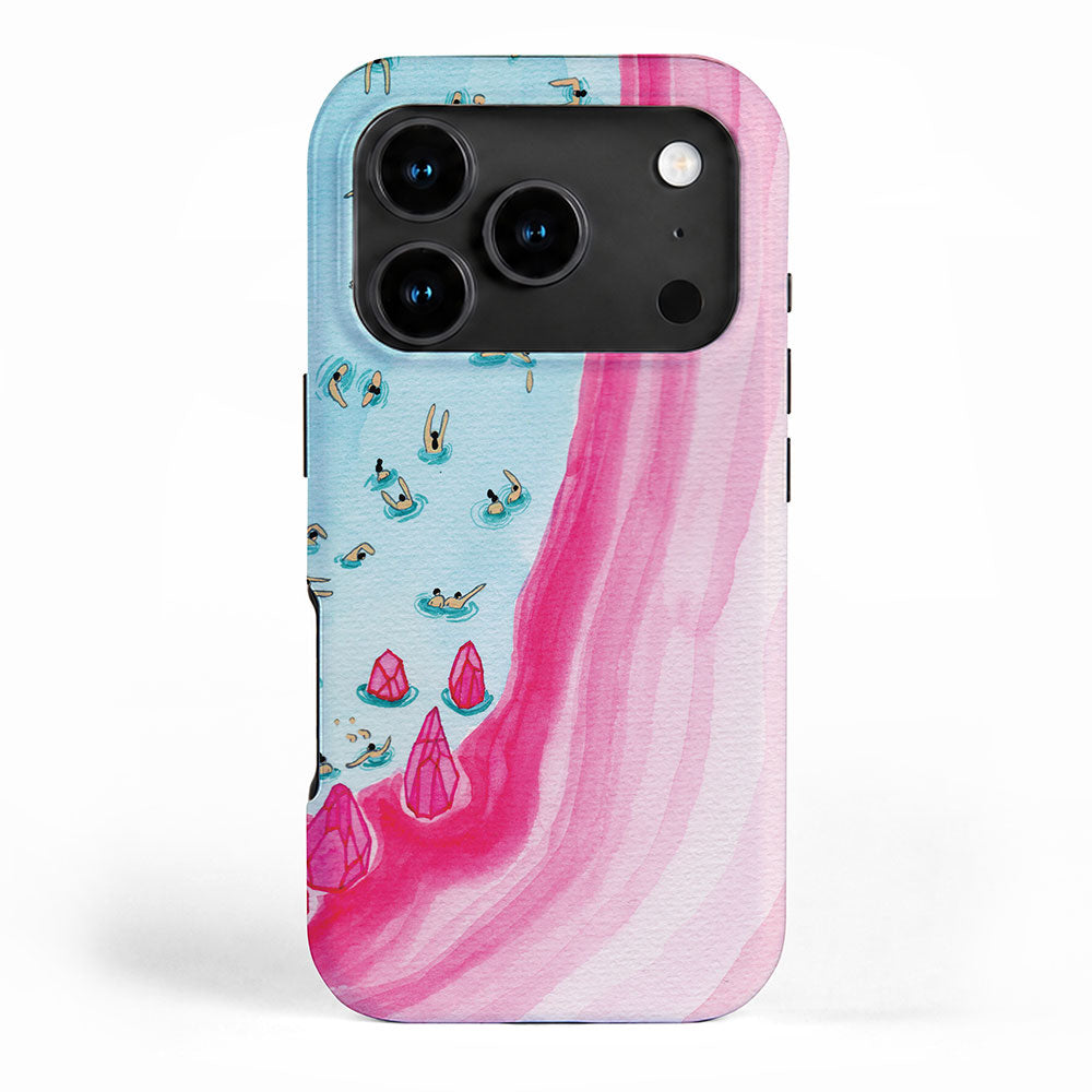 Pink beach iPhone Case Gallery Image 1