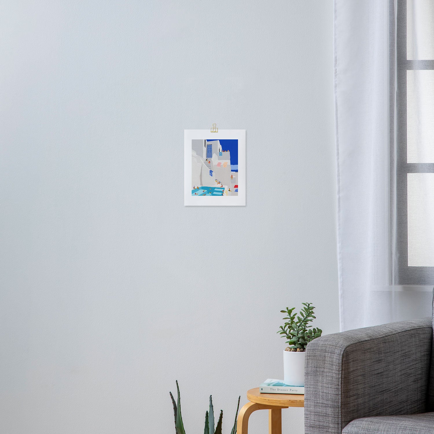 Santorini Sun Art Print Gallery Image 3