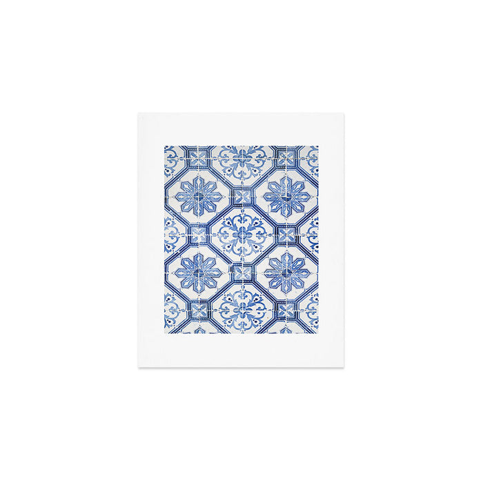 Blue Portugese Tile Pattern | Colorful Travel Photography in Portugal | Azulejos House Design Art Print Art Print Gallery Image 1