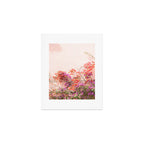 Bougainvillea Flowers in Color | Pink Wall in Cascais Art Print | Floral Travel Photography in Portugal Art Print Gallery Image 1