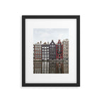 Buildings In Amsterdam City Picture | Dutch Canals Colorful Architecture Art Print | Europe Travel Photography Framed Art Print Gallery Image 5