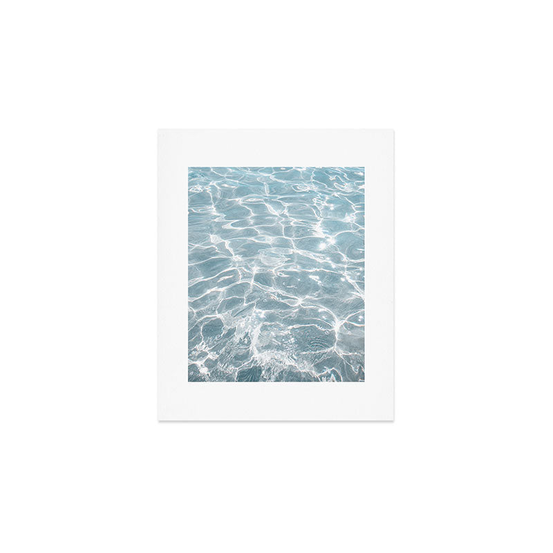 Crystal Clear Blue Water Photo Art Print | Crete Island Summer Holiday | Greece Travel Photography Art Print Gallery Image 1