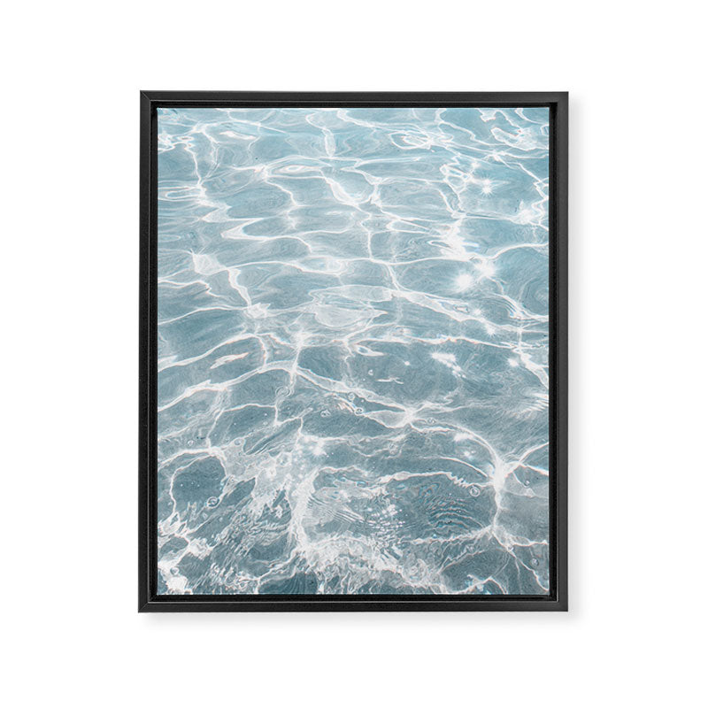 Crystal Clear Blue Water Photo Art Print | Crete Island Summer Holiday | Greece Travel Photography Framed Canvas Print Gallery Image 6