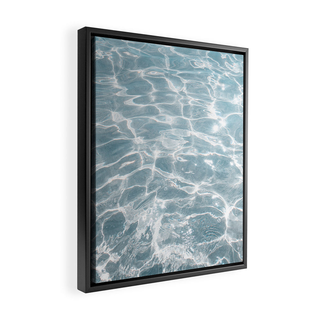 Crystal Clear Blue Water Photo Art Print | Crete Island Summer Holiday | Greece Travel Photography Framed Canvas Print Gallery Image 2